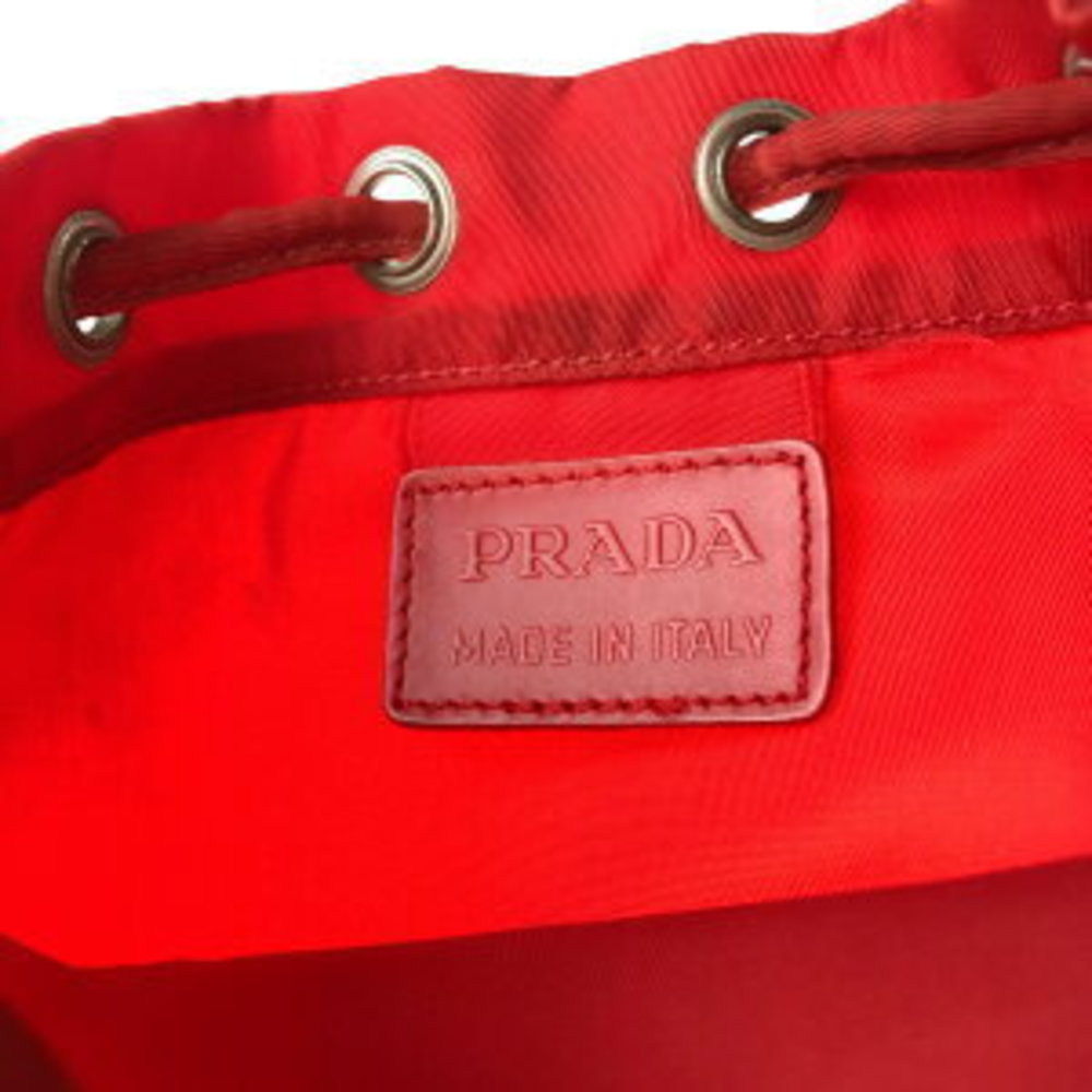 Prada Pouch Accessory Triangular Tessuto Red - image 7